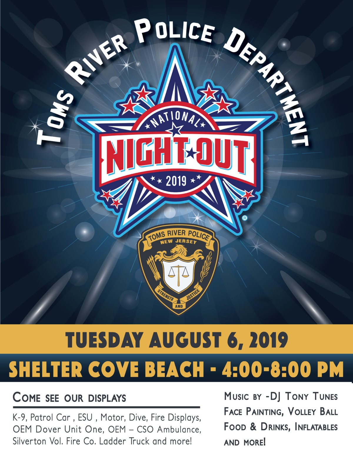 National Night Out Toms River Police Department